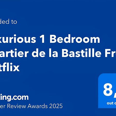 Luxurious 1 Bedroom Quartier De La Bastille Free Netflix Париж Екстер'єр фото