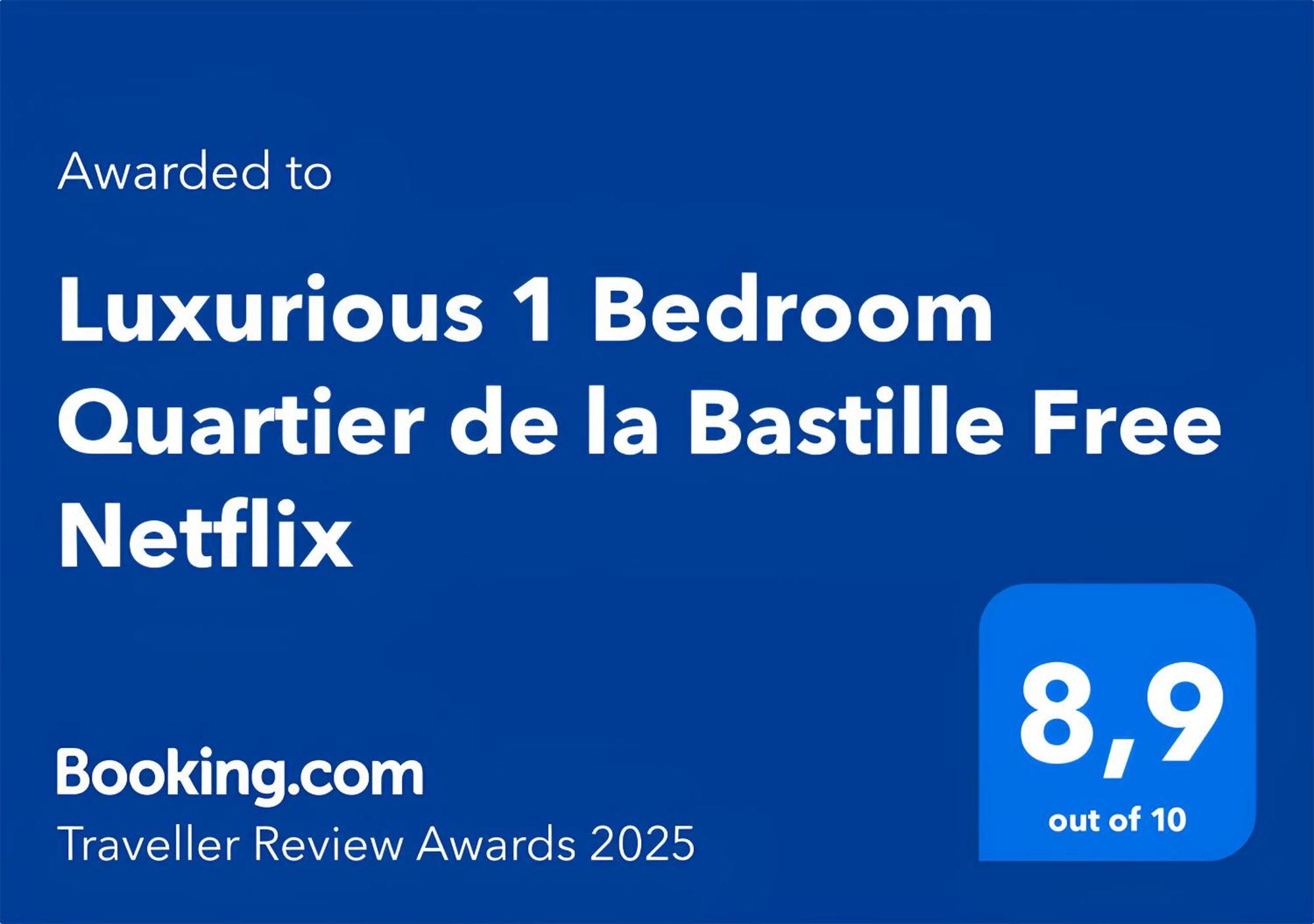 Luxurious 1 Bedroom Quartier De La Bastille Free Netflix Париж Екстер'єр фото