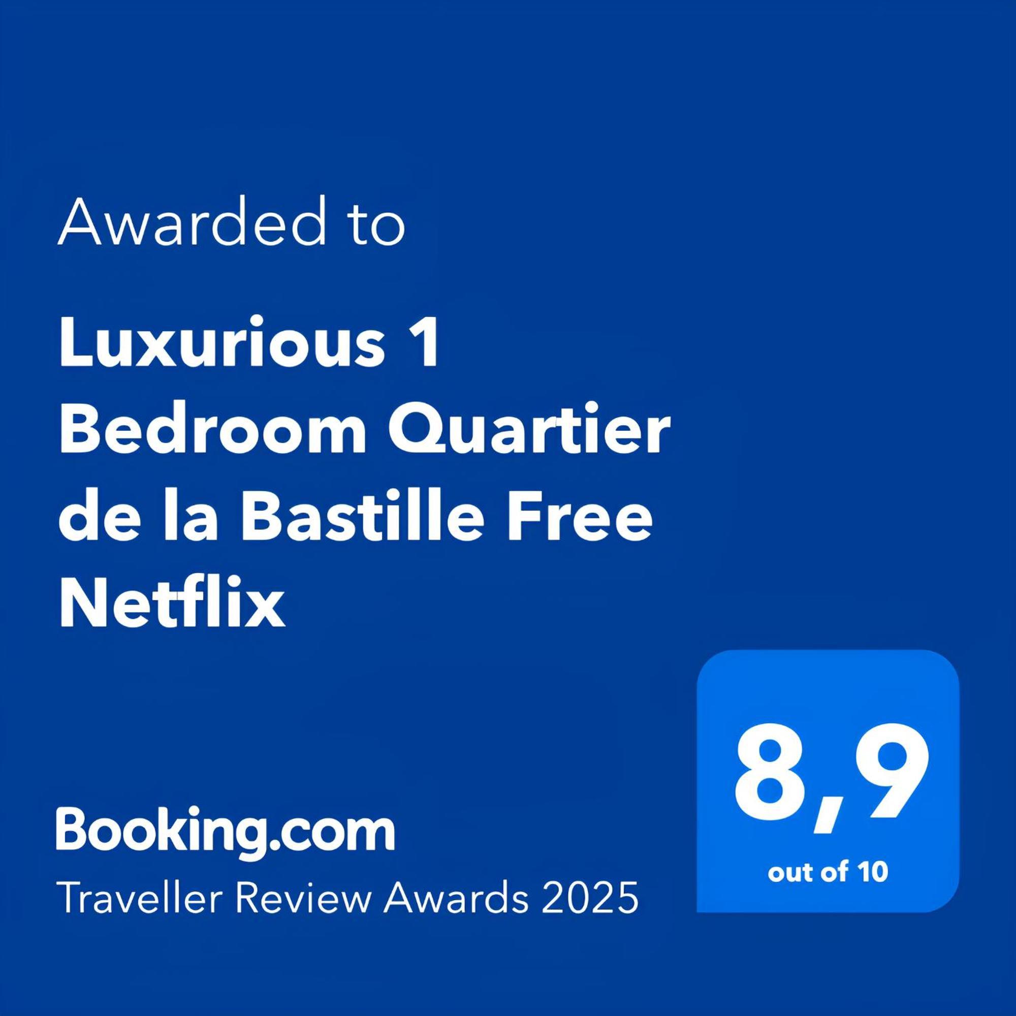 Luxurious 1 Bedroom Quartier De La Bastille Free Netflix Париж Екстер'єр фото